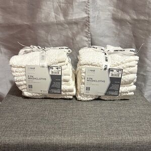 Real Living White Wash Cloths Set